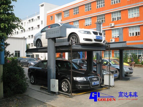 二立柱簡易升降立體車庫設備